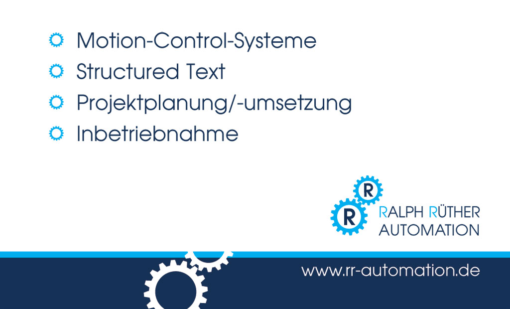 Visitenkarte Rückseite